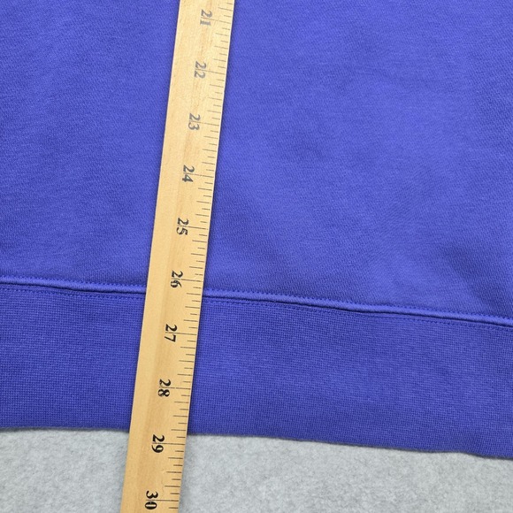 Nike Brasil Sweatshirt Mens Large Purple Crewneck Pullover Soccer Swoosh‎ Patch - Picture 13 of 16